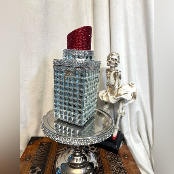 💄Lipstick Shape Rhinestone Crystal Handbag💄NWT - Picture 5 of 12